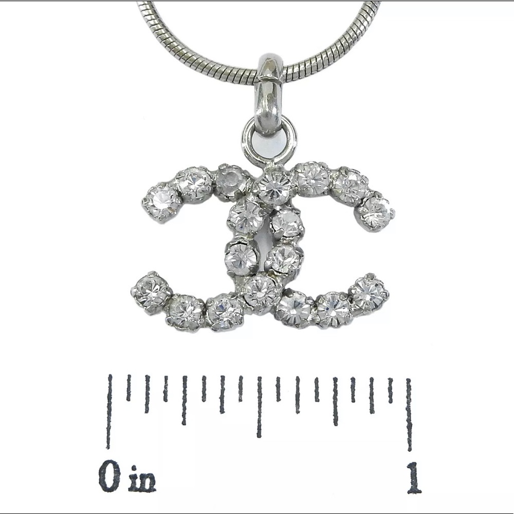 Chanel cc logo vintage crystal necklaces - Picture 10 of 12